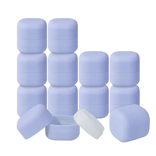 0.25 oz（7g） Empty Lip Balm Square Containers Tubes Lipstick 12 Pieces for Make Natural Lip Balm Lip Care - DIY & BPA FREE (Purple)-VeraVaultWomen