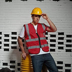 BeautyWill Custom Safety Vest Customized Logo Class 2 High Visibility Reflective Vest with Pockets Construction workwear