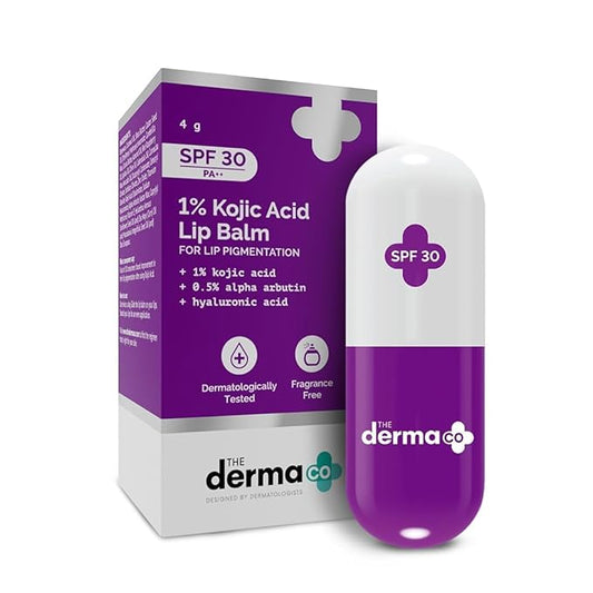1% Kojic Acid Lip Balm With Alpha Arbutin & Hyaluronic Acid, SPF 30 PA++ for Dark & Pigmented Lips - 4g-VeraVaultWomen