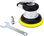 5 inch Pneumatic Orbital Sander, Air Sander with Hook and Loop Sanding Pad for Woodworking, Autobody Work(Silver)