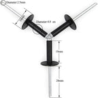 60pcs Black Large Flange Blind Rivets, Aluminum,Flange Diameter 5/8" (16 mm),Pop Rivets Assortment Kit Blind Rivet,3/16" x 3/4" Inch,Grip Range(13-16mm)