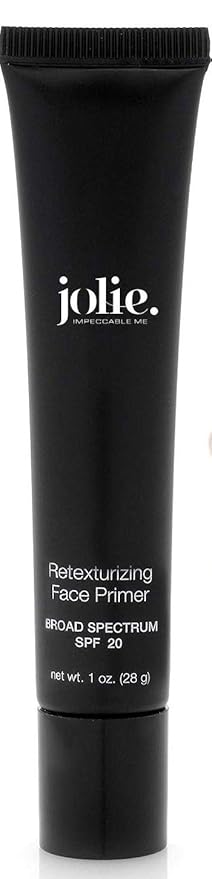 Jolie Weightless Retexturizing Face Perfecting Serum - Foundation Primer, Makeup Extender & Sunscreen SPF 20, Instantly Reveals Smoother, More Radiant Skin