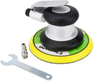 6 inch Pneumatic Orbital Sander, Action Air Sander with Hook and Loop Sanding Pad for Woodworking, Autobody Work(Silver)