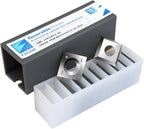 14mm Square Straight Carbide Cutters, for Woodturning Replacement Cutter Knives, Fits Spiral, Helical Planer Cutter, Wood Lathe Turning Tool, 10-Piece (14x14x2.0-35°)