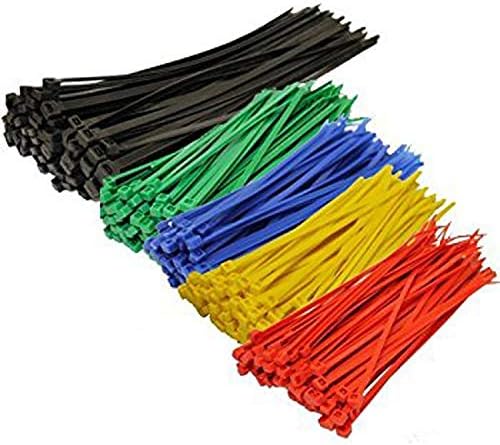 4 Inch Grey Zip Ties (1000 Pieces), 18lb Strength, Nylon Cable Wire Ties