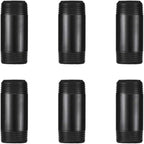 GeilSpace 1" × 2" Pre-Cut Black Metal Pipe, Industrial Steel Fits Standard One Inch Threaded Pipes and Fittings - Vintage DIY Industrial Shelving (1" × 2", Black)