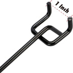 Black E-Coat Steel 4-Inch Pegboard Hooks Hanger Organizer Assortment with Red Cap, 50-Piece