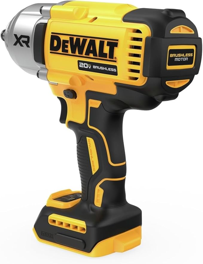 DEWALT 20V MAX Cordless Impact Wrench, 1/2 Impact Gun, High Torque with Hog Ring Anvil, Tool Only (DCF900B)