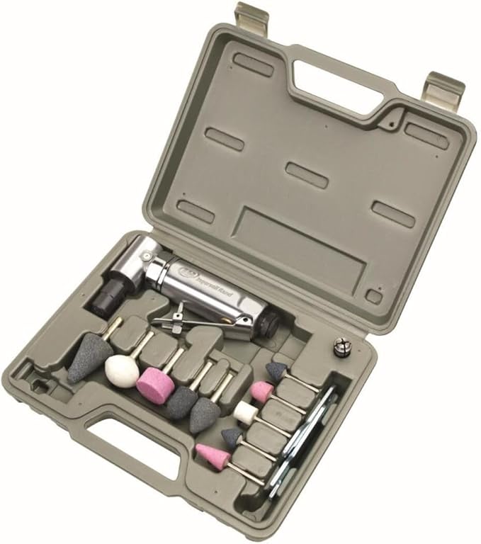 Ingersoll Rand 301BK Angle Air Die Grinder Stone Kit, 21,000 RPM, 0.25 HP, 1/4" Collet, Front Exhaust