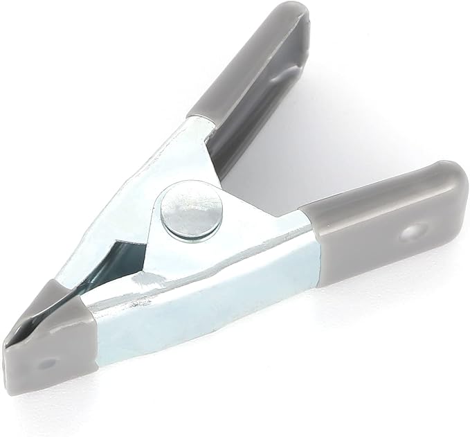 100 pcs. 2" Inch Spring Metal Clamps wholesale Bulk - Gray