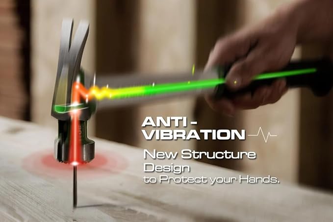 Sturnus Pink 13oz Velocity Rip Claw Hammer – 13oz, Lightweight Aluminum & Ergonomic, Pro-Grade with Anti-Vibration Grip (Milled Face, Long Handle)