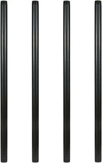GeilSpace 1" × 48" Pre-Cut Black Metal Pipe, Industrial Steel Fits Standard One Inch Black Threaded Pipes and Fittings - Vintage DIY Industrial Shelving (1" × 48")