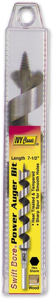 IVY Classic 46210 5/8 x 7-1/2-Inch Power Auger, High-Carbon Steel, 1/Tube