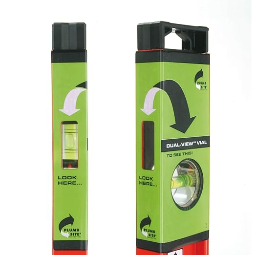 Kapro - 150-80 Semi-Professional I-Beam with Plumb Site Level - Features Horizontal Vial and Dual-View Plumb Site - Aluminum - 24 Inch