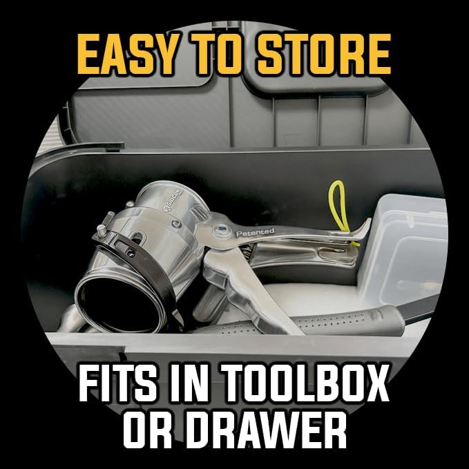 SILIGUN™ PRO Compact 24:1 Caulking Gun - No Drip Caulk Gun - Patent Design - Lightweight Aluminum Frame - Works with all 10 oz Tubes (SILIGUN PRO Nozzle Kit)