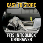 SILIGUN™ PRO Compact 24:1 Caulking Gun - No Drip Caulk Gun - Patent Design - Lightweight Aluminum Frame - Works with all 10 oz Tubes (SILIGUN PRO Nozzle Kit)