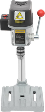 340W Portable Bench Drill Press, 50HZ Brushed Pure Copper Motor Mini Drilling,Corded Mini Table Drill with 3-Level Speed,High-Precision 0.98 Inch Depth Tabletop Drilling Machine