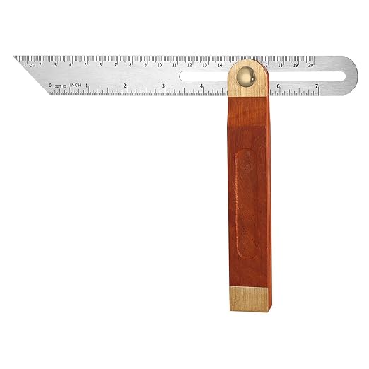 DOITOOL 1PCS 9 Inch Sliding T-Bevel Gauge Woodworking T Bevel Angle Finder with Hardwood Handle and Metric Marks