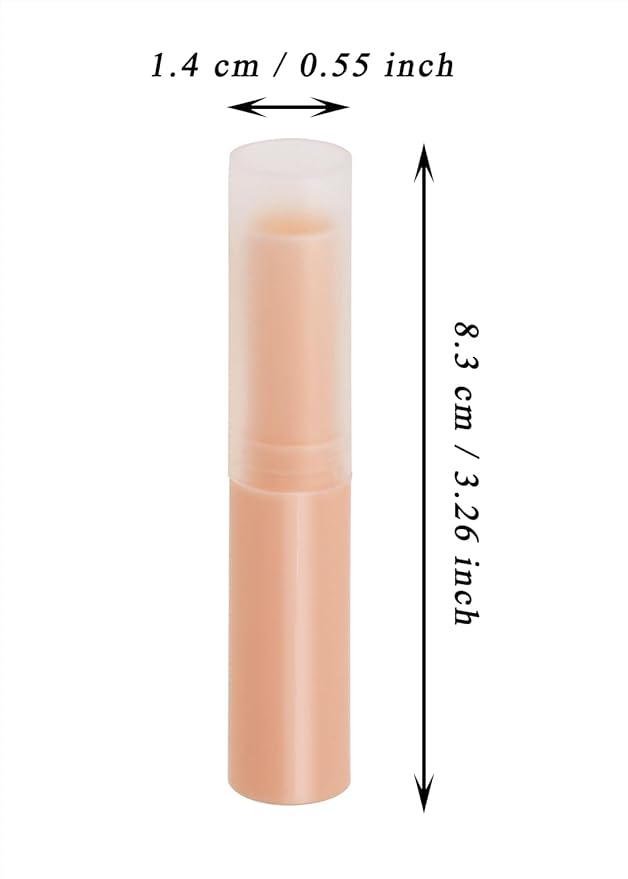 0.14oz Empty Flavored Lip Balm Container Tubes Plastic Homemade Moisturizing Lip Stick with Caps Bulk Fit for Women Adult DIY Making Supplies, 25 Count (Pink)-VeraVaultWomen