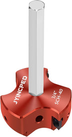 PVC Fitting Saver 3/4 Inch, PVC Pipe Reamer Socket Saver with Triple Blade & 1/4-Inch Hex Shaft,Plastic Pipe Fitting Reamer for Plumbing Sch.40 CPVC ABS Socket Hub, Fit Standard 1/2" Drills