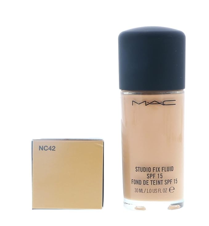 MAC Studio Fix Fluid Foundation SPF5, NC42, 1 Count, 1 Ounce-VeraVaultWomen