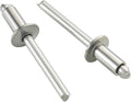 170pcs 3/16" x3/8" Aluminum Blind Rivets, 4.8 x 10mm Pop Rivets,Rivets for Metal,Silver