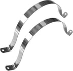 NGe 8inch Rigid Pipe Strap Clamp-Two Hole Strap-U Bracket Tube Clip-Stainless Steel Heavy Duty Pipe Fasten Holder-Secures Conduit,2Pcs（255mm)