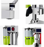 RATTMMOTOR DIY Benchtop Drilling Machine 110V-220V, Mini Desktop Variable Speed Drill Press 12mm Stroke, 3000RPM 795 Motor with Bench Vise Clamp, B10 Drill Chuck 0.6-6.5mm for CNC Machining