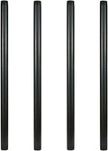 GeilSpace 1" × 20" Pre-Cut Black Metal Pipe, Industrial Steel Fits Standard One Inch Black Threaded Pipes and Fittings - Vintage DIY Industrial Shelving (1" × 20")