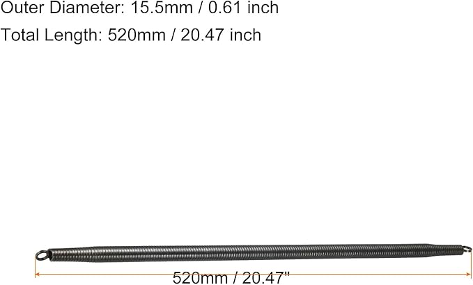 PATIKIL 15.5mm OD A Type Spring Tube Bender 520mm Long for 20mm 1/2" PVC Pipe in Home Renovations and Electrician Wiring