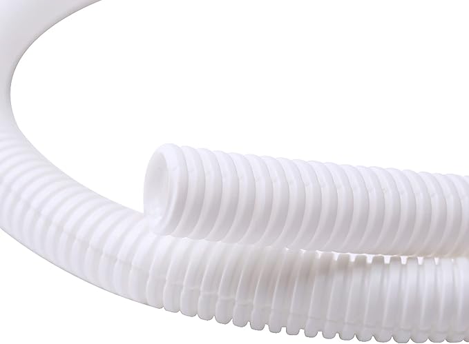 Alex Tech 50ft - 1 inch Split Wire Loom Tubing - White