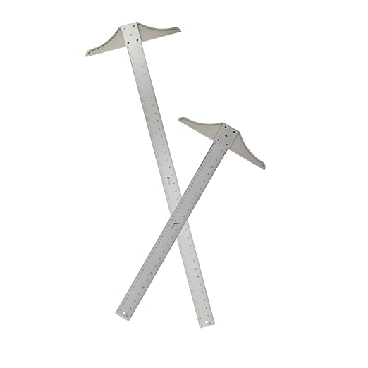 Acurit 36 Inch Aluminum T-Square – Professional Drawing and Drafting Tool with Clear Acrylic Edge for Precision Cutting, Measuring, and Design