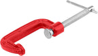 15 PCS 2 Inch Red C Clamps, Malleable Iron G Clamp, Small G Clamps with Sliding T-Handle for Woodworking Welding Building