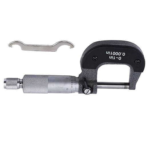 0-1 in Precision Outside Micrometer W/Box, Accuracy 0.0001 in, Professional Grade Precision Machinist Tool
