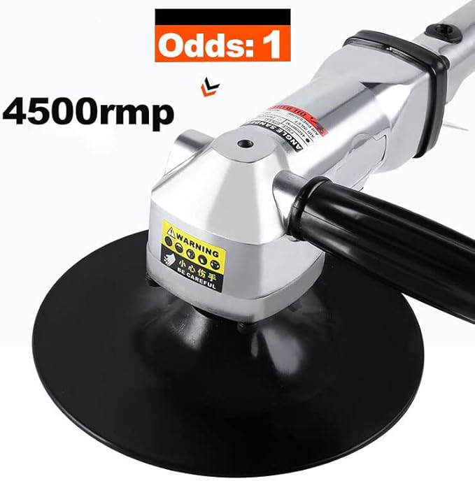 7-Inch Pneumatic Sander Heavy Duty Wet Air Sander/Polisher,Lightweight at 5.47 lbs,Adjustable Speed Up to 2500rpm Pneumatic Polisher Hand Sanding Tool