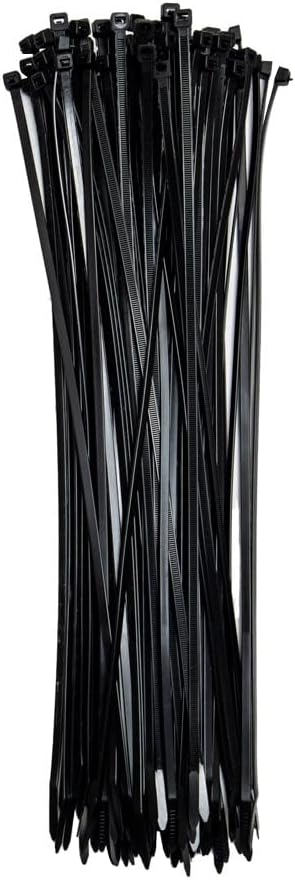 ZipTie.com 15-Inch Black Releasable Pawl Zip Ties - 50-lb Tensile Strength Cord Management - UL Listed Reusable Cable Ties - UL 21 Listed, UV Resistant, Indoor & Outdoor Multi-Purpose (100-Pack)