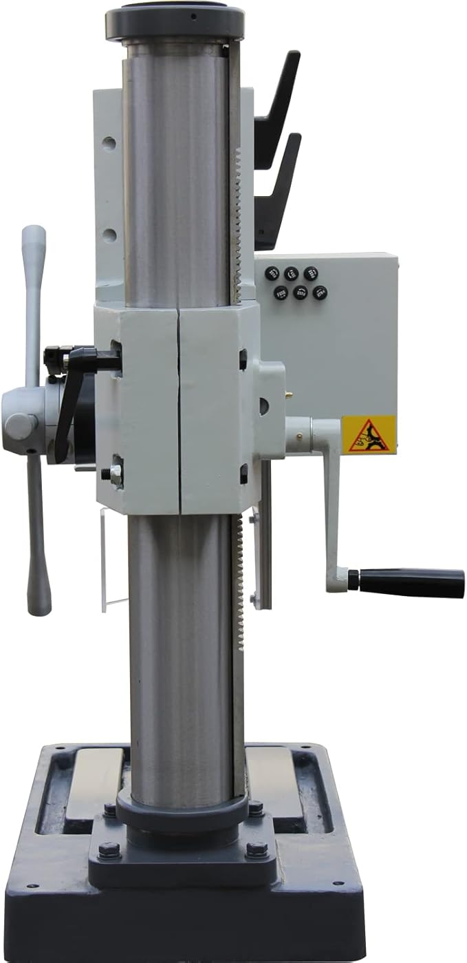 KAKA INDUSTRIAL Variable Speed Bench Drill Press,GD-25B 0.9kW 220V 3-Phase, 8-Speed (130-3200 RPM), Cast Iron Benchtop, 25mm Max Drilling, MT3 Taper