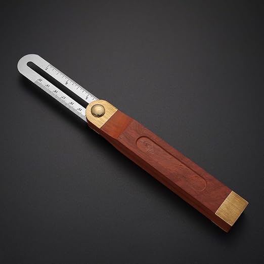 DOITOOL 1PCS 9 Inch Sliding T-Bevel Gauge Woodworking T Bevel Angle Finder with Hardwood Handle and Metric Marks