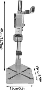 Drill Press Stand, Universal Bench Clamp Desktop Drill Holder Workbench Repair Tool with Single Hole Aluminum Heavy-duty Base
