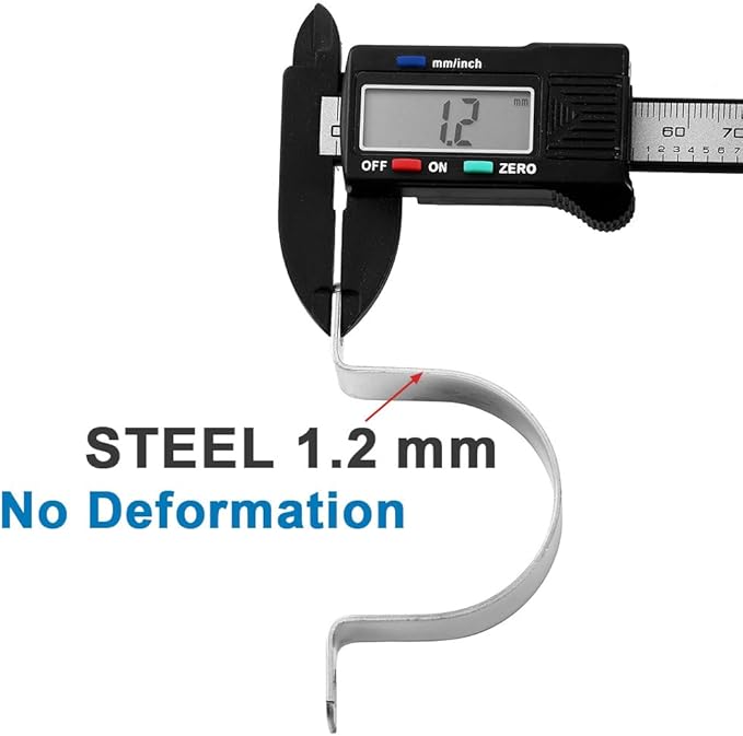 1-1/4 Inch Stainless Steel Conduit Clamps Two Hole Pipe Clamps Metal U Bracket Conduit Fixing Clips, Universal Clamp for Cylindrical Components - Fits OD 32 mm (Approx.1-1/4") | 14 Pcs