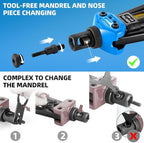 AKKTOL Rivet Nut Tool kit, 16" Rivnut Tool Kit with 15 Metric and SAE Mandrels, 125-PCS Rivet Nut Assortment Kit, Rugged Carrying Case, Ideal for Sheet Metal & Automotive Work