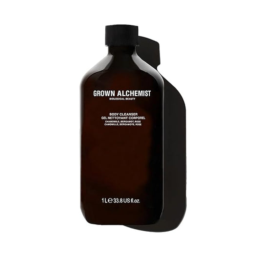 Grown Alchemist Body Cleanser REFILL: Chamomile, Bergamot & Rose Gentle Body Wash that Hydrates and Cleanses Skin (1L).-VeraVaultWomen