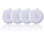 Tape Measure, Measuring Tape for Body Measurements Retractable,Fabric Sewing Tailor Cloth Knitting Craft Weight Loss Measurements Dual Sided 4 Pack (White)