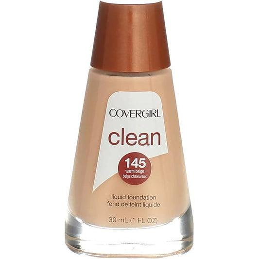 Cover Girl 00417 145wrmbei Warm Beige Clean Liquid Make Up-VeraVaultWomen