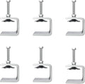 1 Inch Stainless Steel Heavy-Duty Clamp, Stainless Steel C-Shaped Clamp with 0.78-Inch Opening, Suitable for Woodworking Bonding, Cutting and Installation. 6pcs
