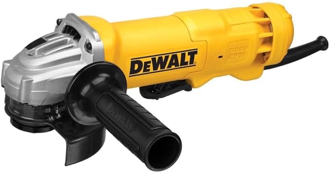 DEWALT Angle Grinder, 4-1/2-Inch, 11-Amp, 11,000 RPM, Paddle Switch with No Lock, Dust Ejection System, Corded (DWE402N)