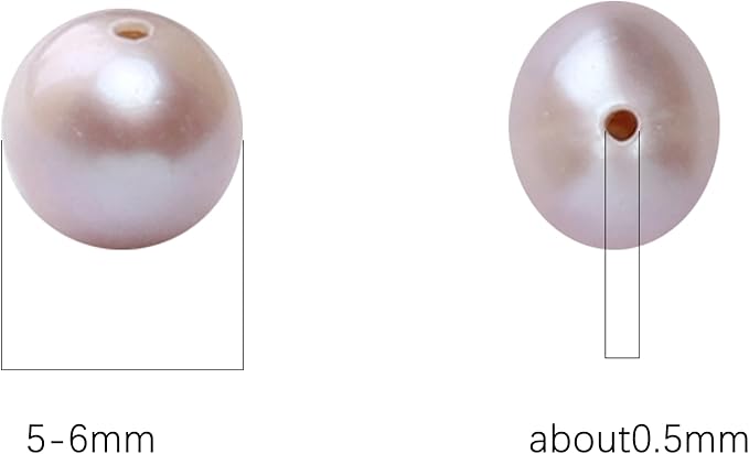 Natural Pearl Beads Potato 6-7mm Purple Freshwater Cultured Loose Gemstone Beads for DIY Jewelry Making 13.8''/Strand HQ