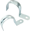 Biaungdo 12 Pcs M50 Rigid Pipe Strap, 2 Inch Zinc Plated Steel One Hole Strap Bracket Pipe Clamps Heavy Duty Conduit Clamps Tension Tube Clip Cable Clamp Hanger for Conduit, Pipe Fixing