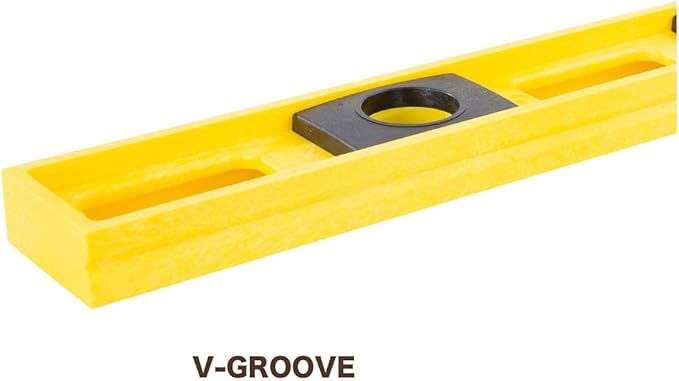 Mayes 10101 Polystyrene 2 Ft Level, 24 Inch Level Made in the USA, Contractor, Plumber, and Carpenter Tools, Impact Resistant Frame, Three Vials, Accurate to .001 Inch, Won’t Scratch Work Surfaces