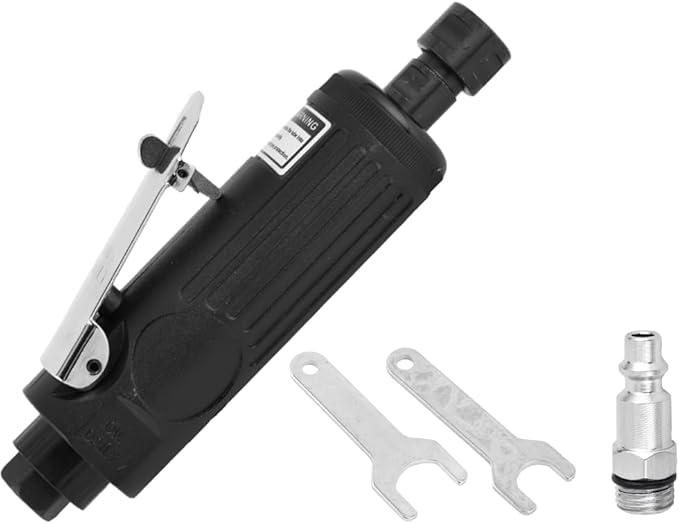 Air Die Grinder 1/4 Inch, 22000 RPM Precision Pneumatic Grinder Tool, Straight Design for Metal Polishing, Grinding, Automotive & Woodworking